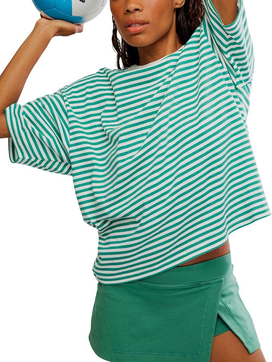 Free People Womens Stripe Tackle Tee - Image 2