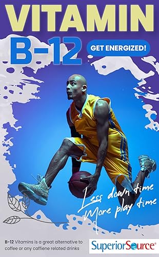 Miniatura 9 de Superior Source No Shot Vitamina B12 Metilcobalamina 2500 mcg, tabletas microlingües de disolución rápida, 90 unidades, forma activa de B12, apoya