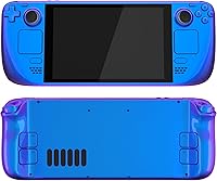 Vista 4 de eXtremeRate DIY Full Set Shell with Buttons for Steam Deck LCD, Custom Faceplate Back Plate Replacement Shell for Steam Deck LCD - Chameleon Purple