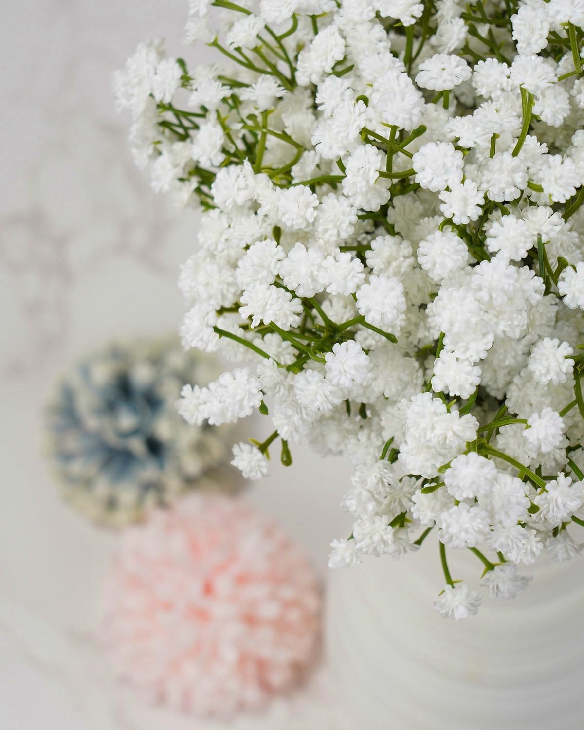 24Pcs Babys Breath Artificial Flowers Bulk, 11inch Fake Baby Breath Flowers White Faux Gypsophila Real Touch Flowers for Outdoors Wedding DIY Bouquet Arrangement Party Home Table Decor - Image 8