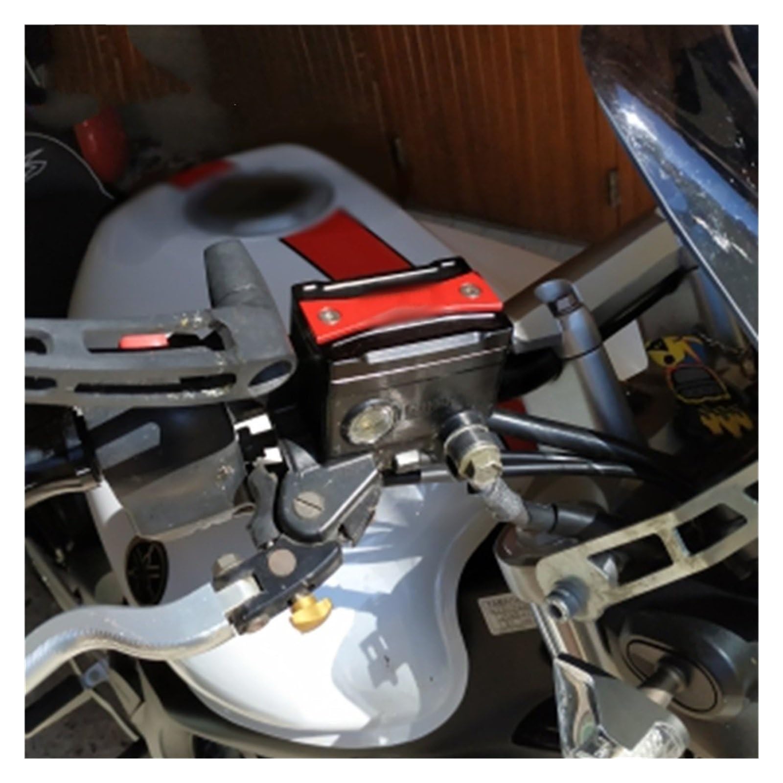 Accessori per serbatoi Per YAMAHA FJR1300 FJR 1300 Moto Di Alluminio CNC Frizione Anteriore Serbatoio Del Liquido Dei Freni Tappo Copertura(Gold)
