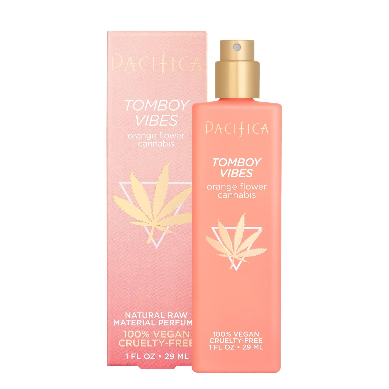 Pacifica Beauty, Natural Origins Tomboy Vibes Spray Perfume, Clean Fragrance, 100% Raw Materials, Smells like Orange Flower and Grassy Notes, Vegan + Cruelty Free, 1 Oz