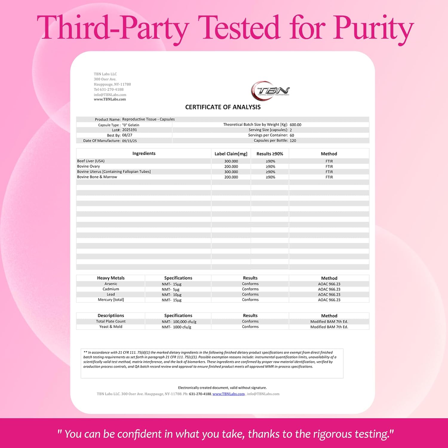 Beef Organ Supplement for Women - Ferritin Supplement for Women, Grass Fed Liver, Uterus, Ovary & Bone Marrow - Natural Anemia Support, Energy & Hormone Balance - Pasture Raised- 360 Count