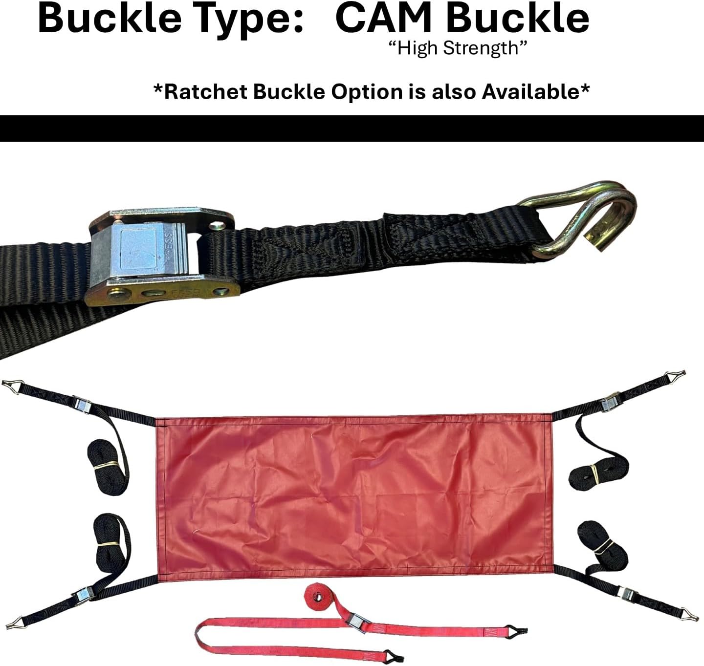 Universal Tie-Down Strap, Tailgate Extender & Tailgate Net | Tie Down Kayaks, Lumber and More!