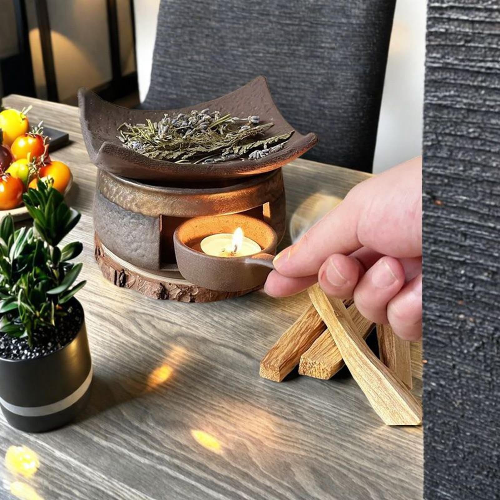 Fornello per Aromaterapia Scaldateiere Multifunzionale Diffusore di