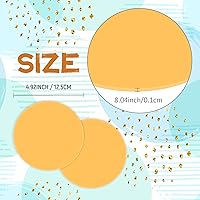 Vista 2 de Chuangdi 8 almohadillas de goma para abridor de tarros, posavasos redondos de 5 pulgadas, almohadillas de aislamiento térmico, antidesgarros