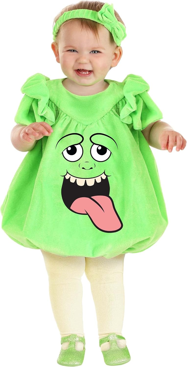 Ghostbusters Slimer Bubble Infant Costume Dress with Headband – Cute & Comfy Baby Halloween Outfit