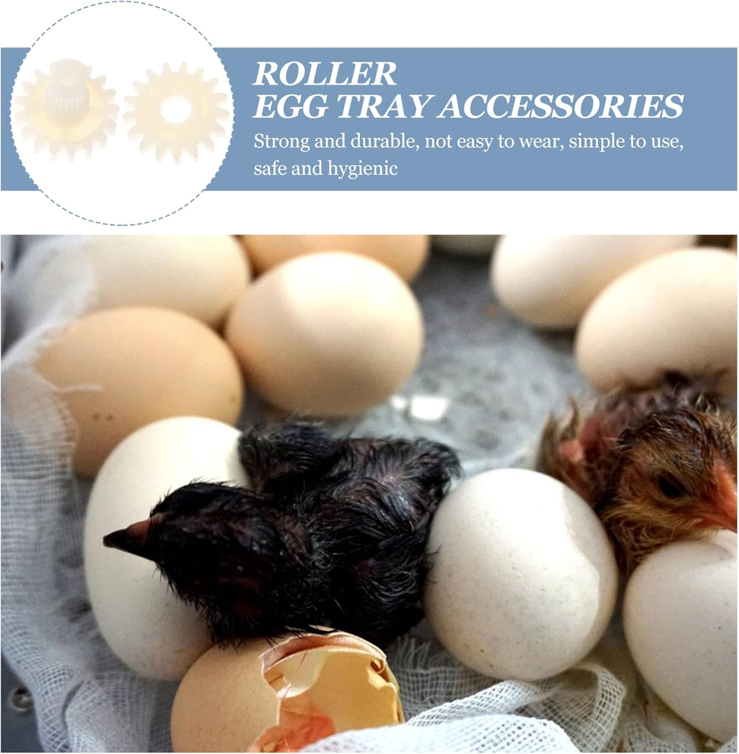 40pcs Turning Gears for Incubator Low Noise Low Power Consumption for Automatic Hatching Machines Essential Accessories for Chickens and Quail Eggs