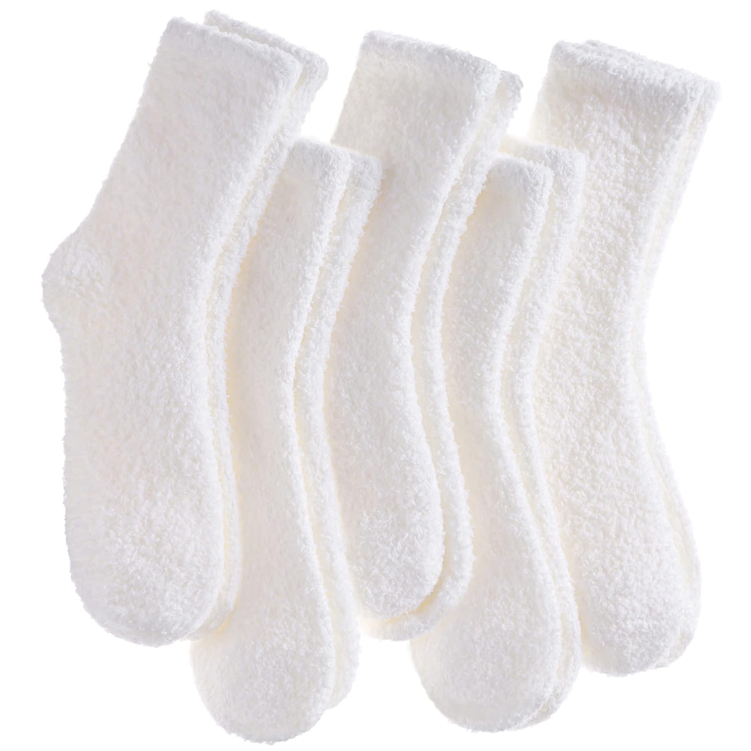 CHOWISH Women’s Fuzzy Slipper Socks, Cozy Crew
