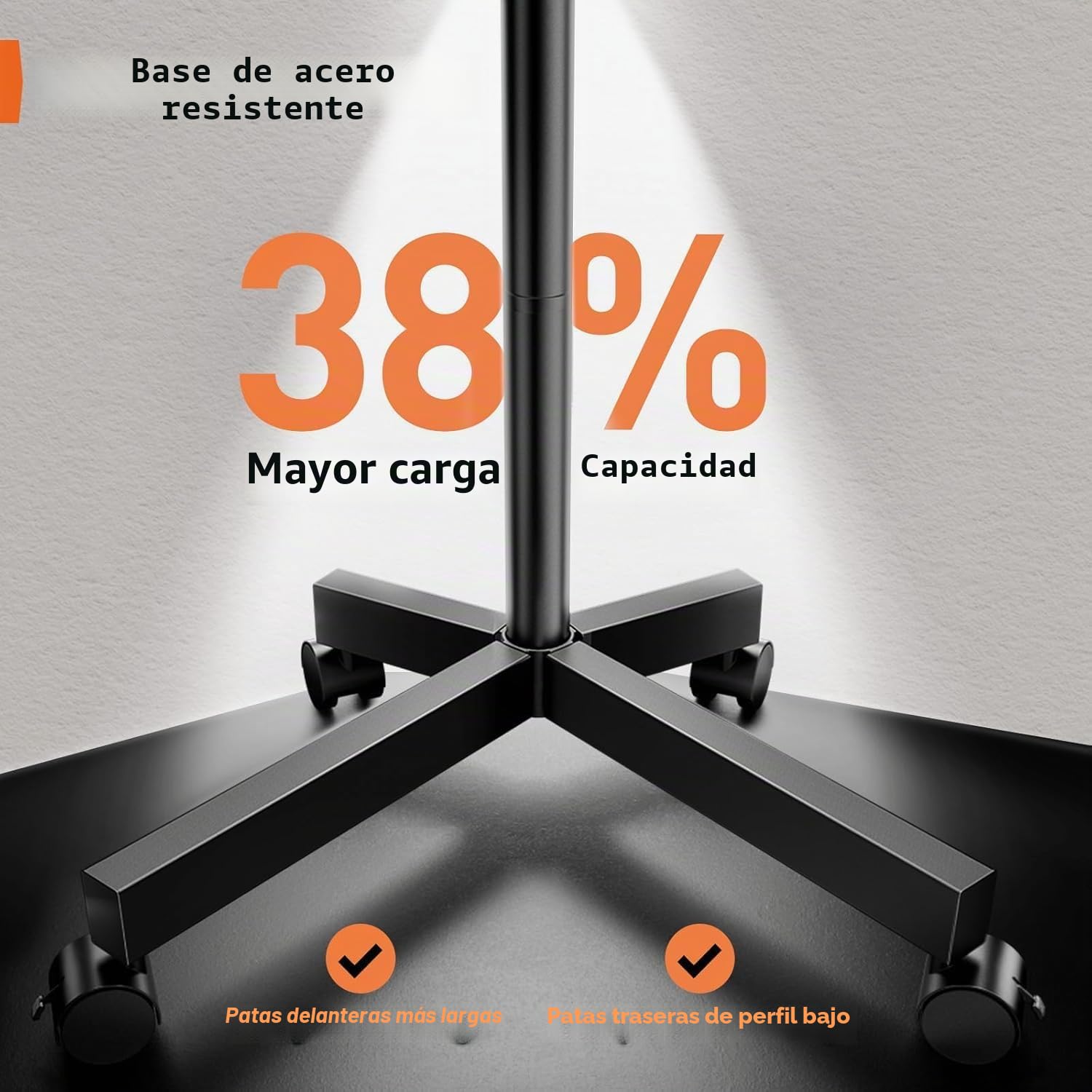 Carro TV móvil con Ruedas para TV Plana/Curva de 23 a 60 Pulgadas Soporte TV inclinable Estante Regulable en Altura Carro TV móvil de Suelo Soporta hasta 40 kg MAX VESA 400x400mm