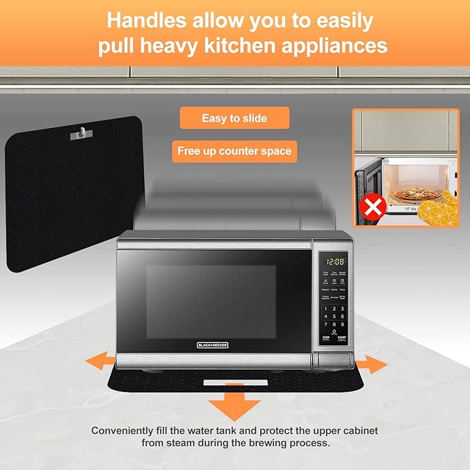 Heat Resistant Mat for Air Fryer with Sliding Function, 2 Pcs 15*18 in Heat Resistant Pad