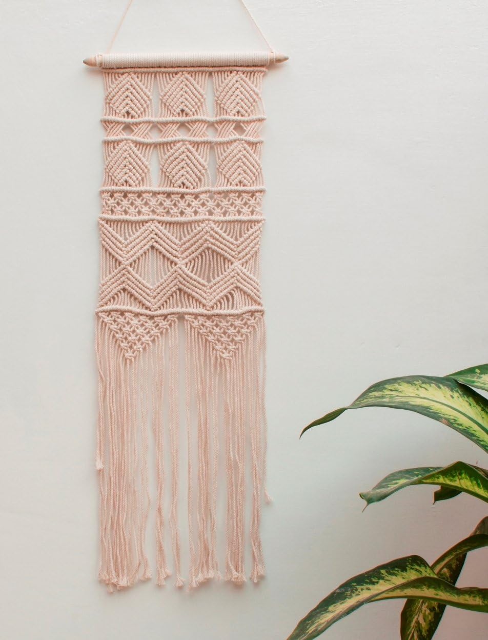 Macrame Wall Hanging - Handmade Macrame Art - Woven Wall Tapestry - Boho Wall Decor- Textile Wall hanging – 30”L X 12”W