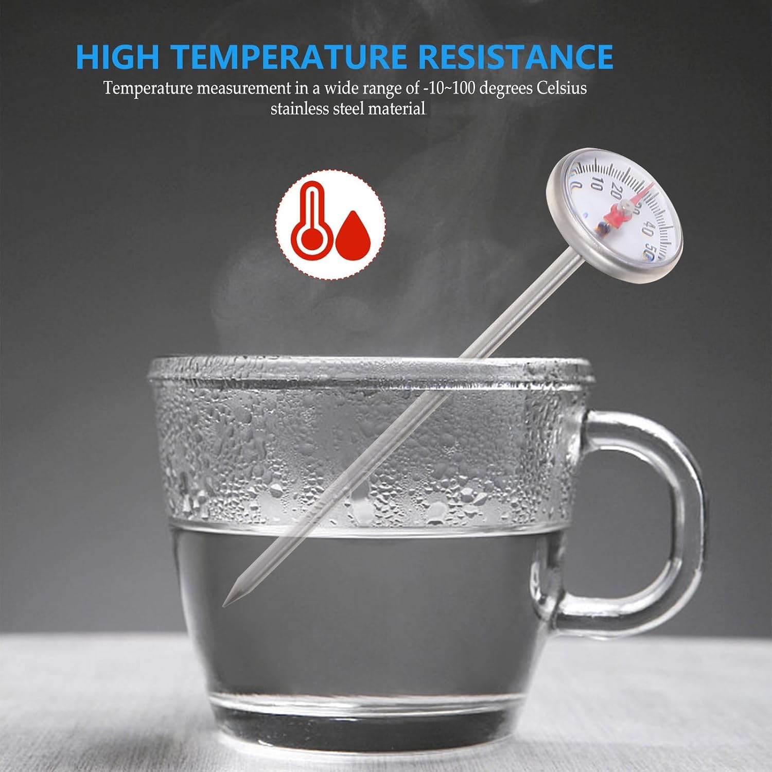 Instant Read Kitchen for Milk and Steak, 10 to 100°c