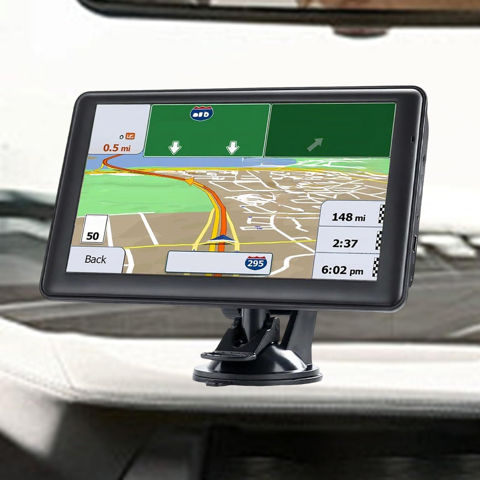 GPS for Cars - 7 Inch Touchscreen Navigation Device for Vehicles | Smart Map Display with Voice Guidance, Travel Navigation Equipment Long Trips RV Driving Men Women