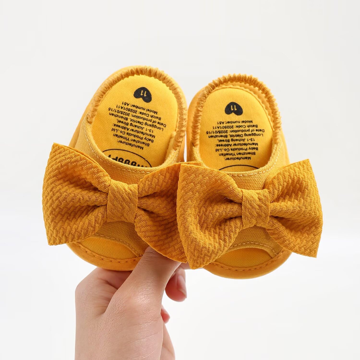 Toddler Summer Baby Girls Sandals Cute Bow Anti-Slip Soft Sole Sandal Shoes Newborn Crib Shoes First Walking Shoes