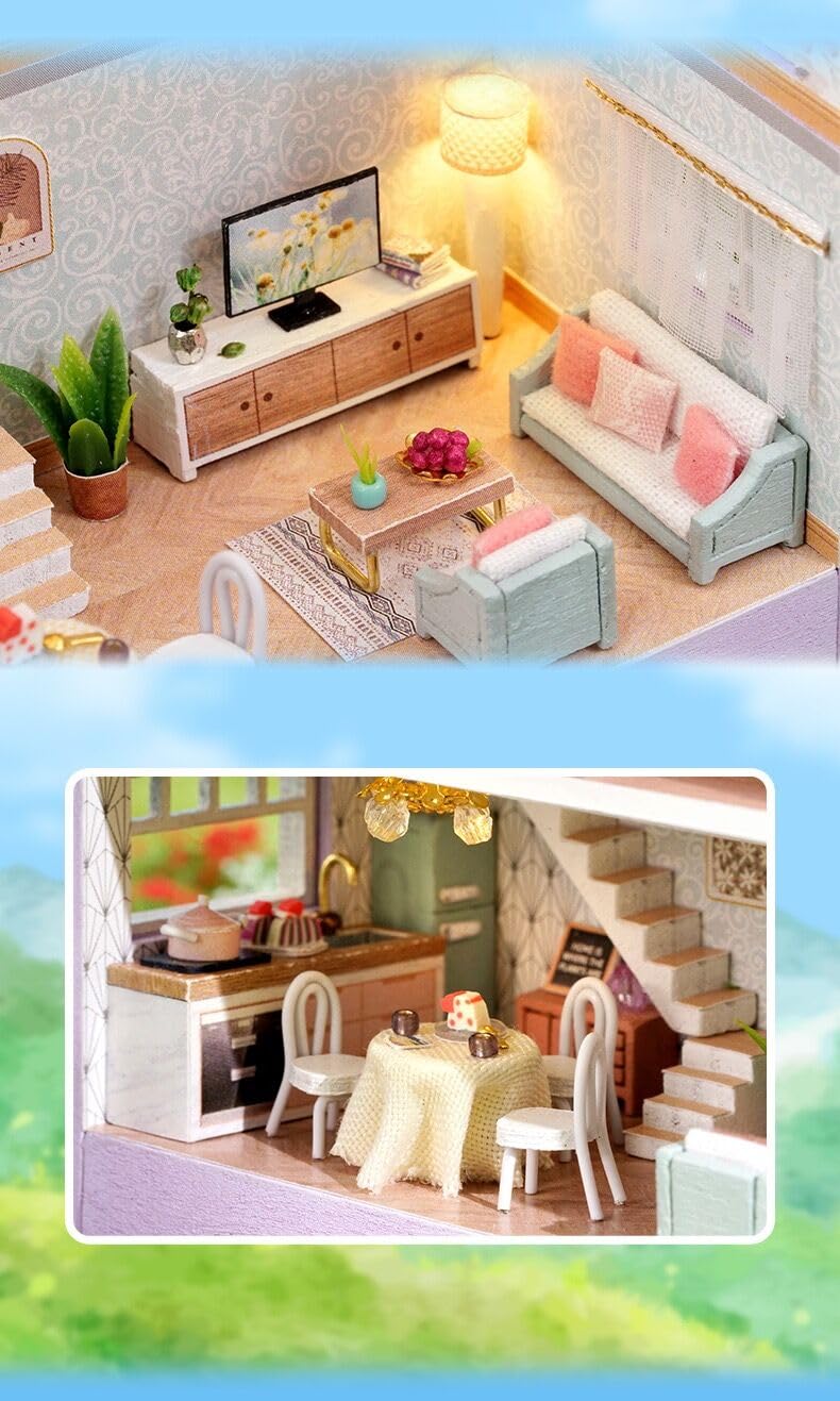 Amazon | Blue Giraffe DIY 木製 ミニチュアドール ハウスキット