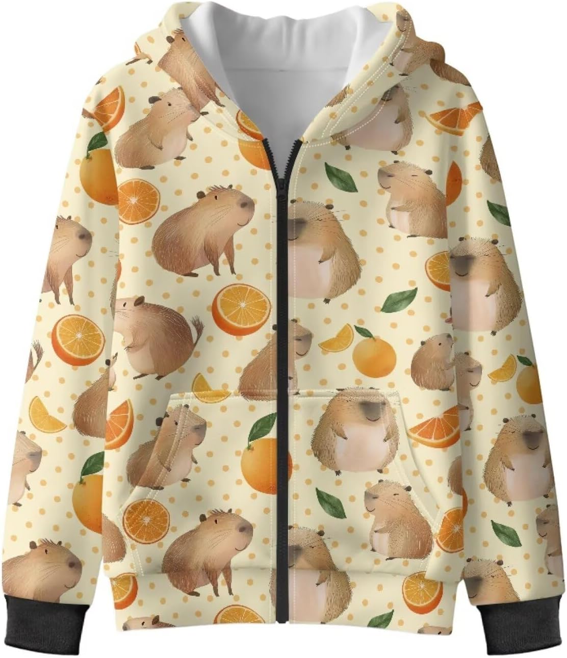 Suobstales Kids Fleece Hoodies Size 6-16 Zip Up Hooded Sweatshirt Long Sleeve Shirt Top Fall Jacket Activewear with Pockets