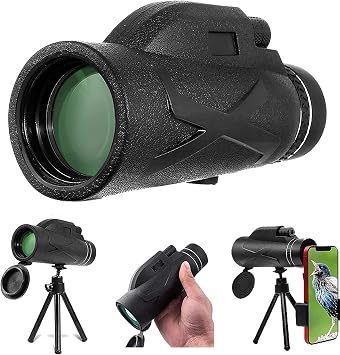 Amazon Co Jp スタースコープ単眼望遠鏡 80 100高倍率望遠鏡 高倍率 単眼鏡スマートフォンホルダーと三脚付きのバードウォッチング ハイキング 観光 コンサートボールゲーム キャンプ用 Starscope Monocular 高倍率単眼鏡 家電 カメラ