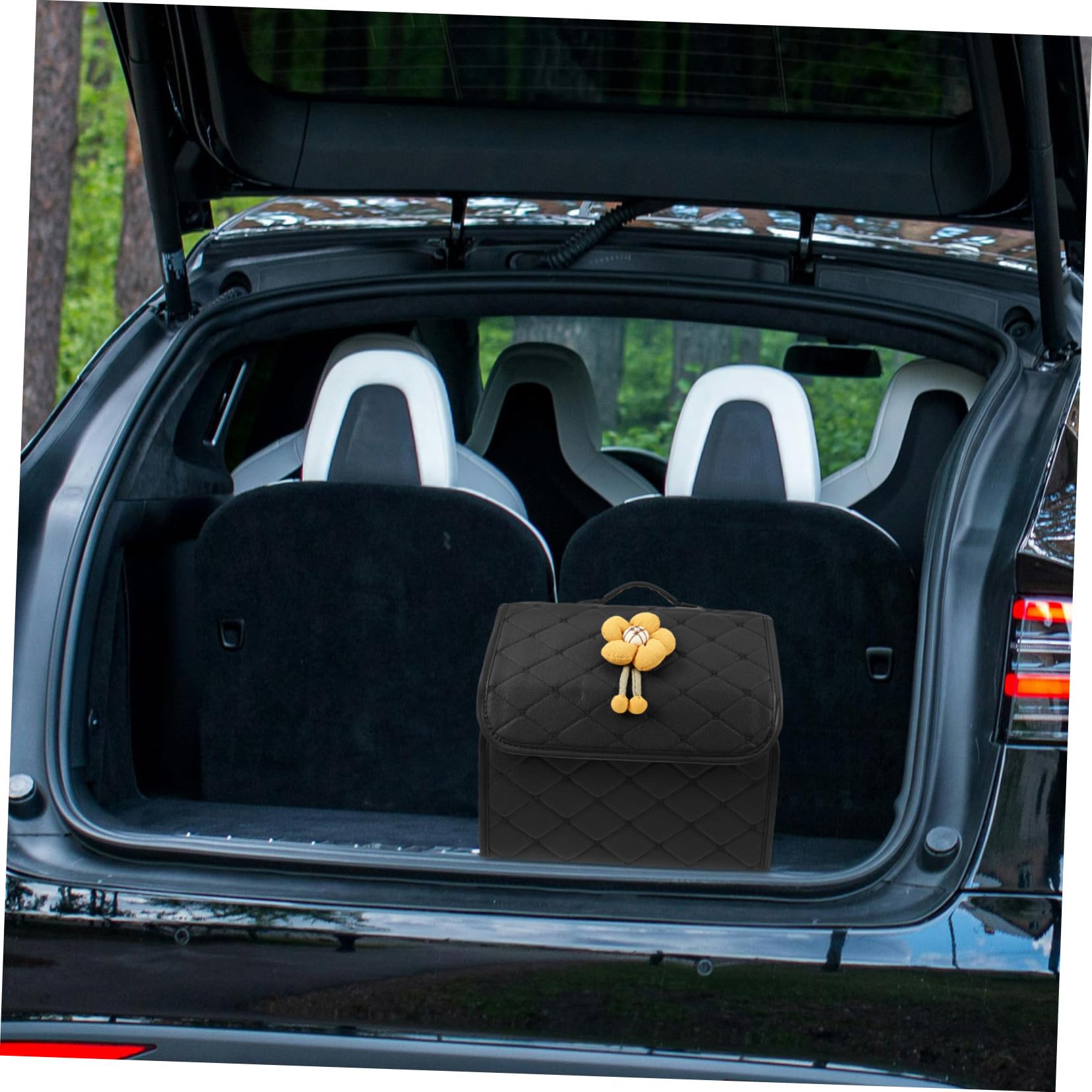 Organizador De Maletero Multifuncional Gran Capacidad De Almacenamiento Fácil De Limpiar y Diseño Encantador Para Coches Para Mantener Ordenados Herramientas y Compras