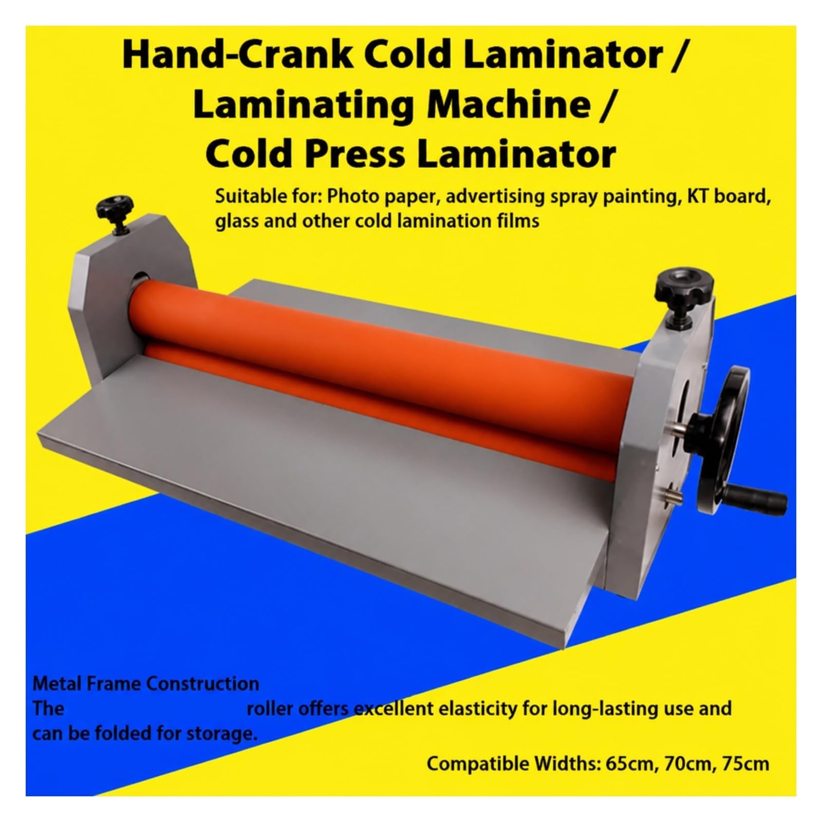 Laminator, Ręczna Maszyna Do Laminowania Na Zimno 70/75 Cm do domu i biura