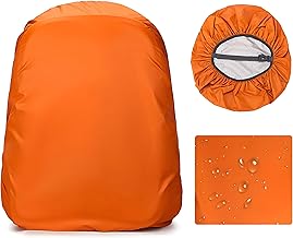 غطاء حقيبة ظهر مقاوم للماء - جرب الحماية القصوى لمغامرات ركوب الدراجات أو المشي لمسافات طويلة أو التخييم مع غطاء المطر الدائم والأنيق باللون البرتقالي النابض بالحياة. (1, كبير)