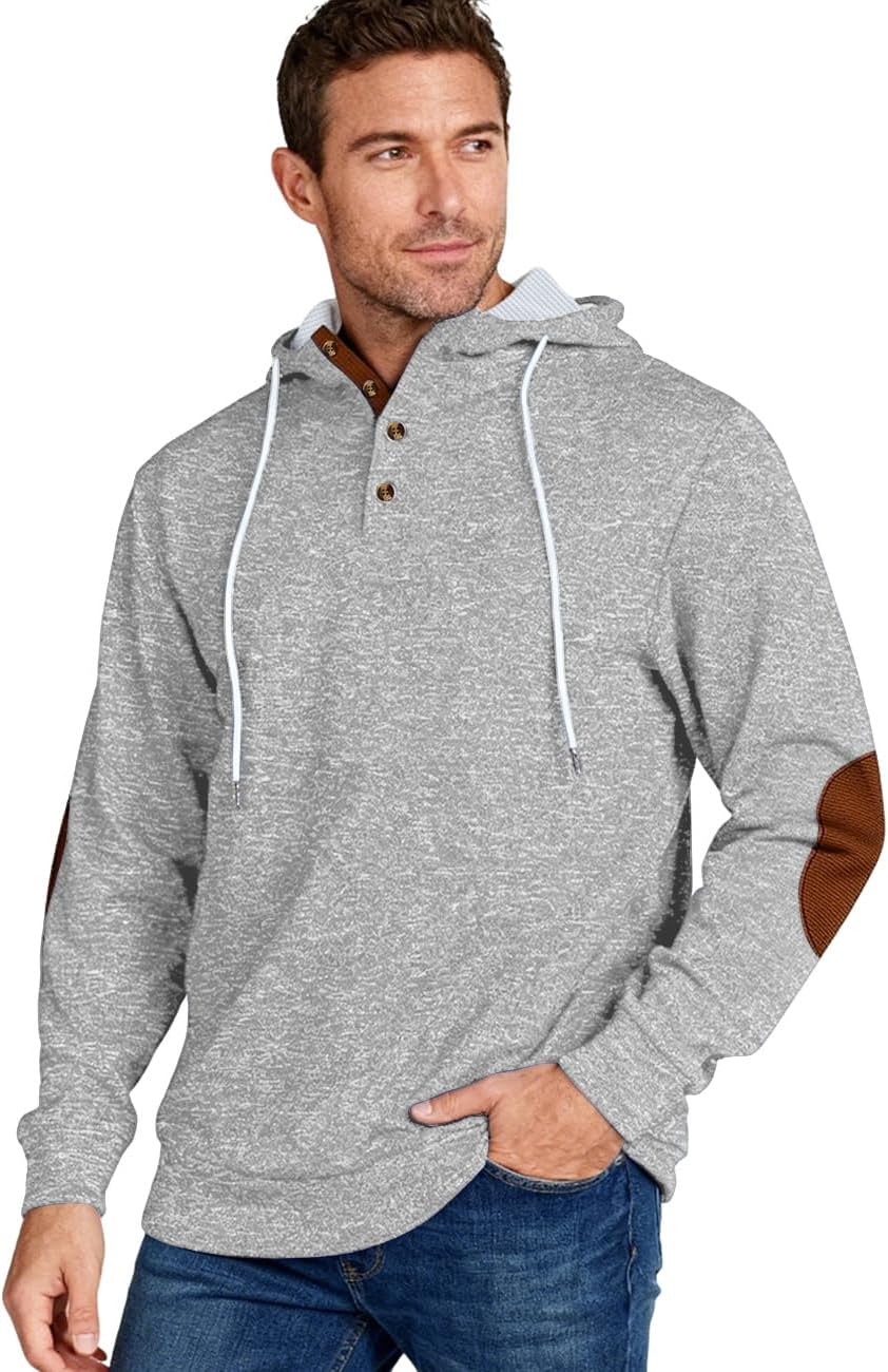 Men's Hoodies Pullover Fashion Sweatshirts Casual Long Sleeve Hooded