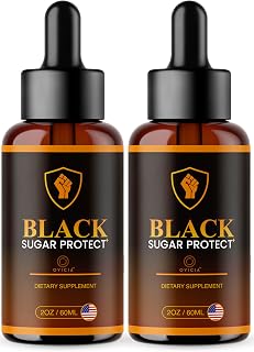 (2 Pack) Black Sugar Protect Drops - BlackSugar Protect Premium Liquid Drops All Natural Advanced Formula, BlackSugarProtect Support Vitamins for Overall Health & Wellness, 2 Bottles for 2 Months