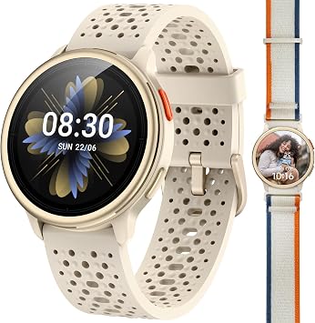 Quican Smart Watches for Women & Men, Compatible with iPhone & Android
