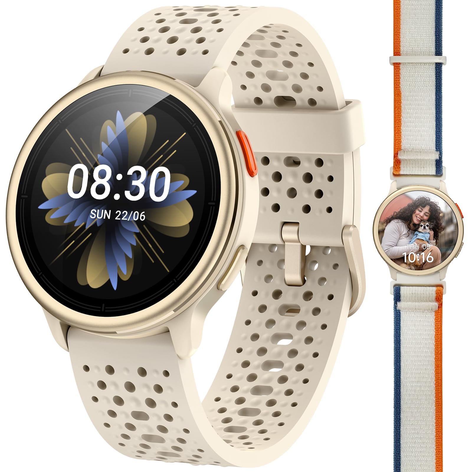 Quican Smart Watches for Women & Men, Compatible with iPhone & Android