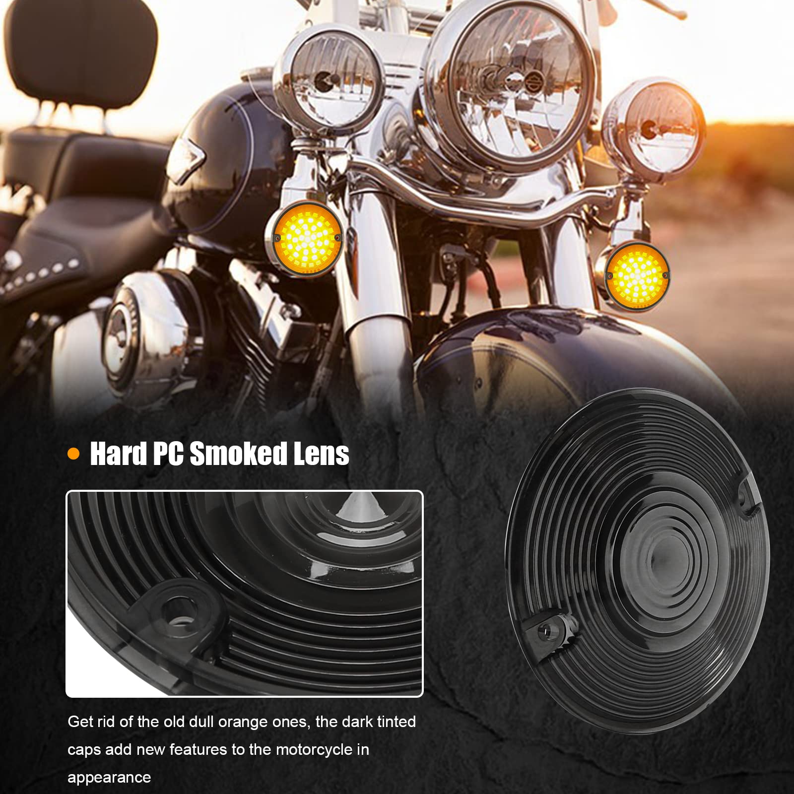 Amazon | SUNPIE バイク用ライト 1156 1157 LED ウインカー フラット 