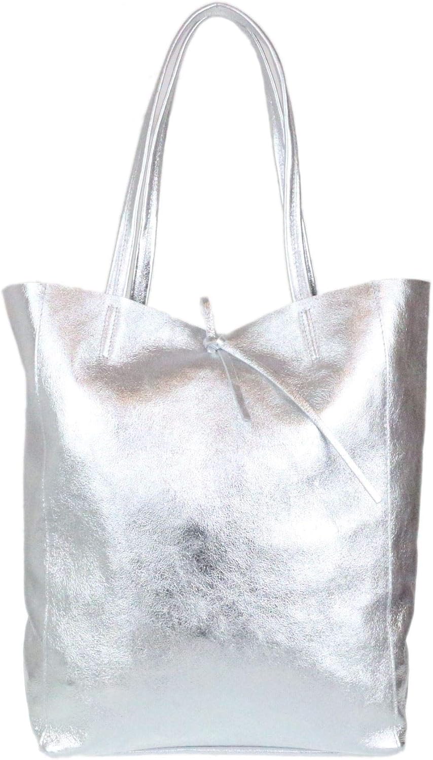 Girly HandBags Womens Open Top Genuine Leather Handbag