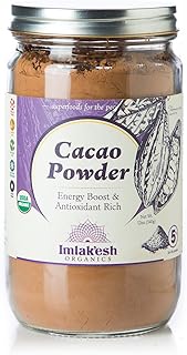 Imlak'esh Organics, Cacao Powder (12-Ounce Glass Jar), Chocolate — Keto | Paleo | Organic | Regenerative | Heirloom | Baki...