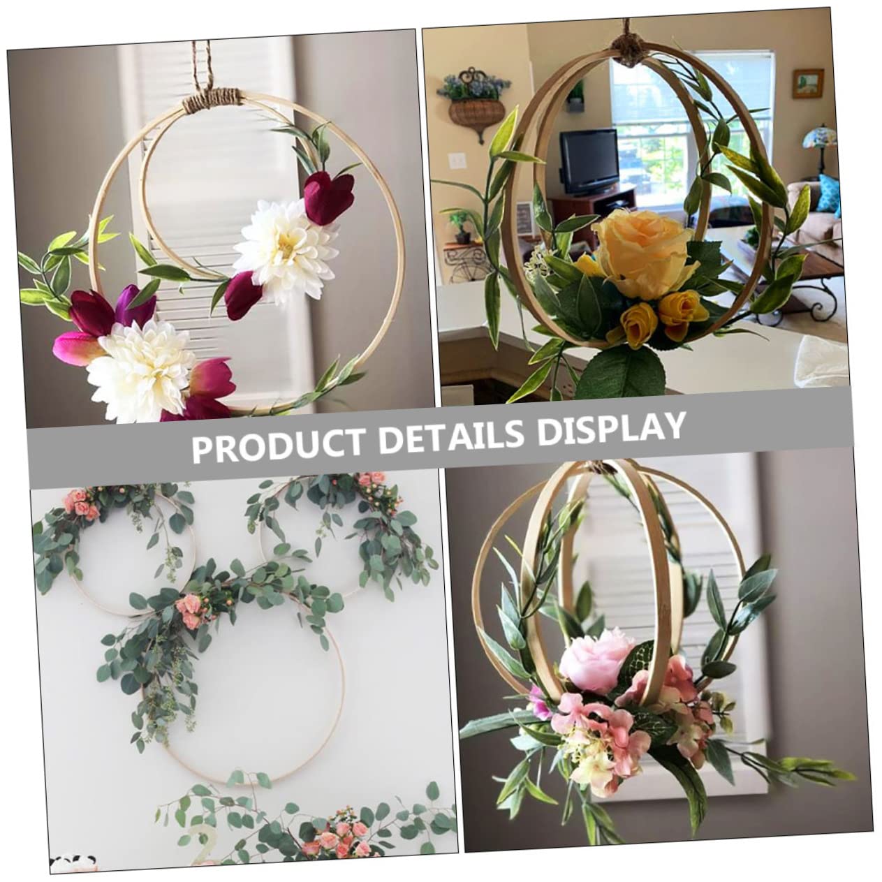Tofficu 40 Piezas De Coronas Navideñas DIY Decoración De Bienvenida De Eucalipto Artificial Decorativa para El Hogar Decoración para Exteriores Decoración De Despedida De