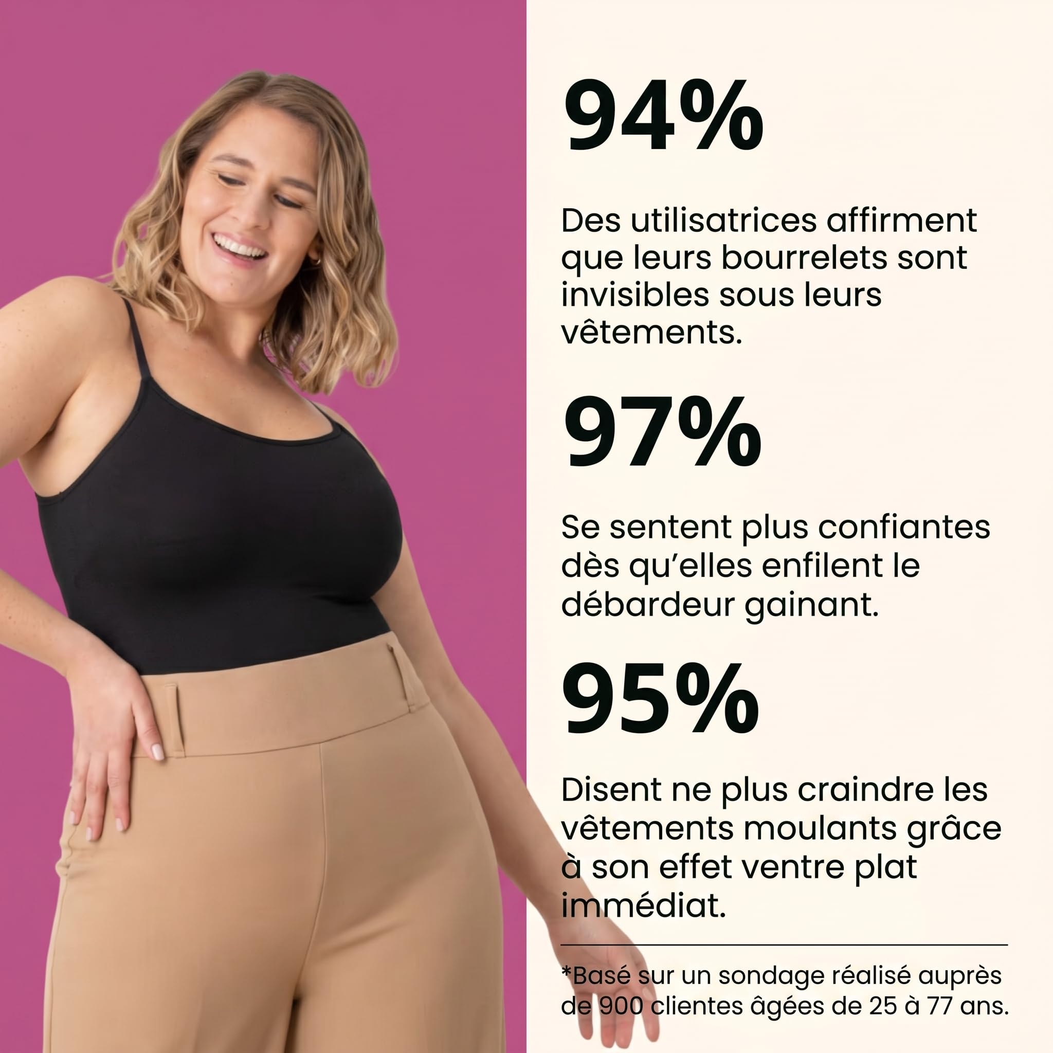 coin féminin Débardeur Amincissant, 2 Débardeur Femme Gainant Sans Couture Top Sculptant avec Soutien Gorge Intégré Bretelles Réglables Effet Ventre Plat Invisible sous Vêtements S-4XL