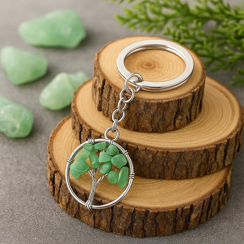 Tree of Life Keychain, Lucky Keychains Bag Charms for Women image 3