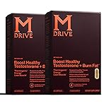 Mdrive Boost and Burn Testosterone Support Supplement with Zinc, KSM-66 Ashwagandha, Advantra Z, 120 Capsules