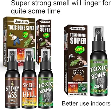 30ml Stinky Prank Liquid Fart Potent Ass Fart Spray Spray Pure Nasty Smelling Spray Great For Pranks Bomb One Size