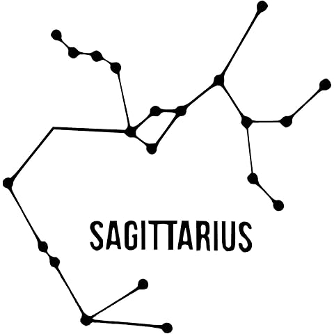 Custom Vinyl Star Constellation Sagittarius Decal - Astronomy Bumper Zodiac sticker, for Tumblers, Laptops, Car Windows - Pick Size and Color