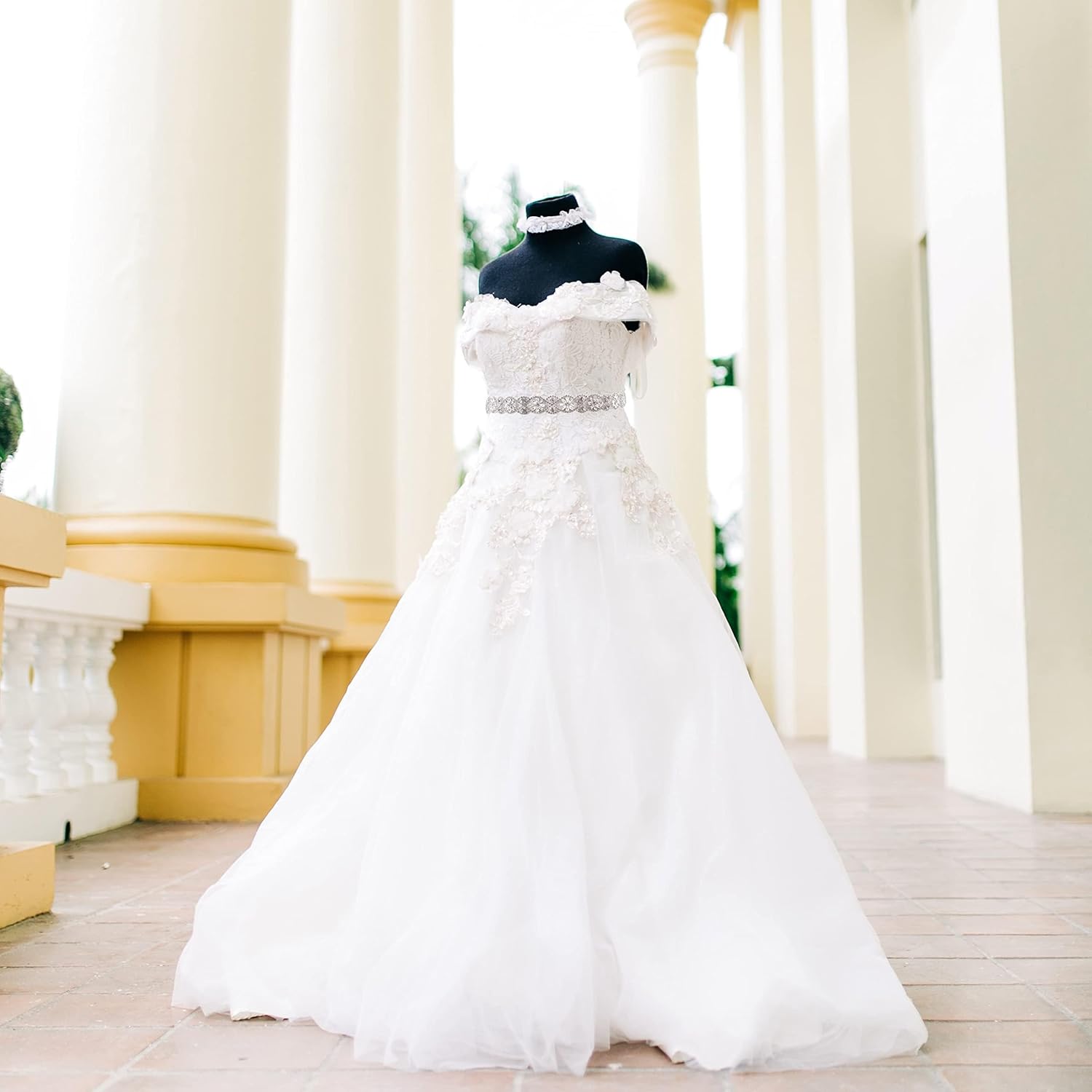 Bridal Belt and Sashes with Rhinestones handmade wedding belt for bridesmaid Prom Gowns plus size - Image 6