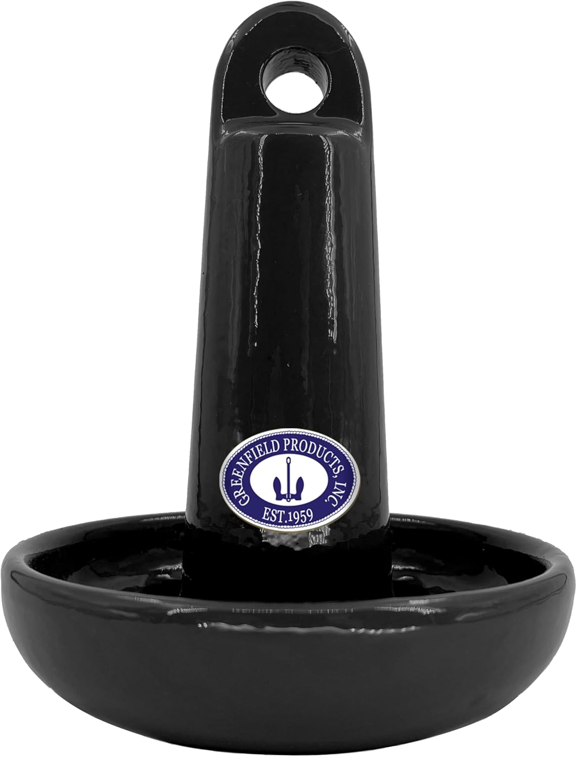 Greenfield Mushroom Anchor, 10 lbs Small Boat, Jetski Anchor, PWC Anchor. Effective in Sandy, Muddy, Weedy Bottoms. USA-Made.