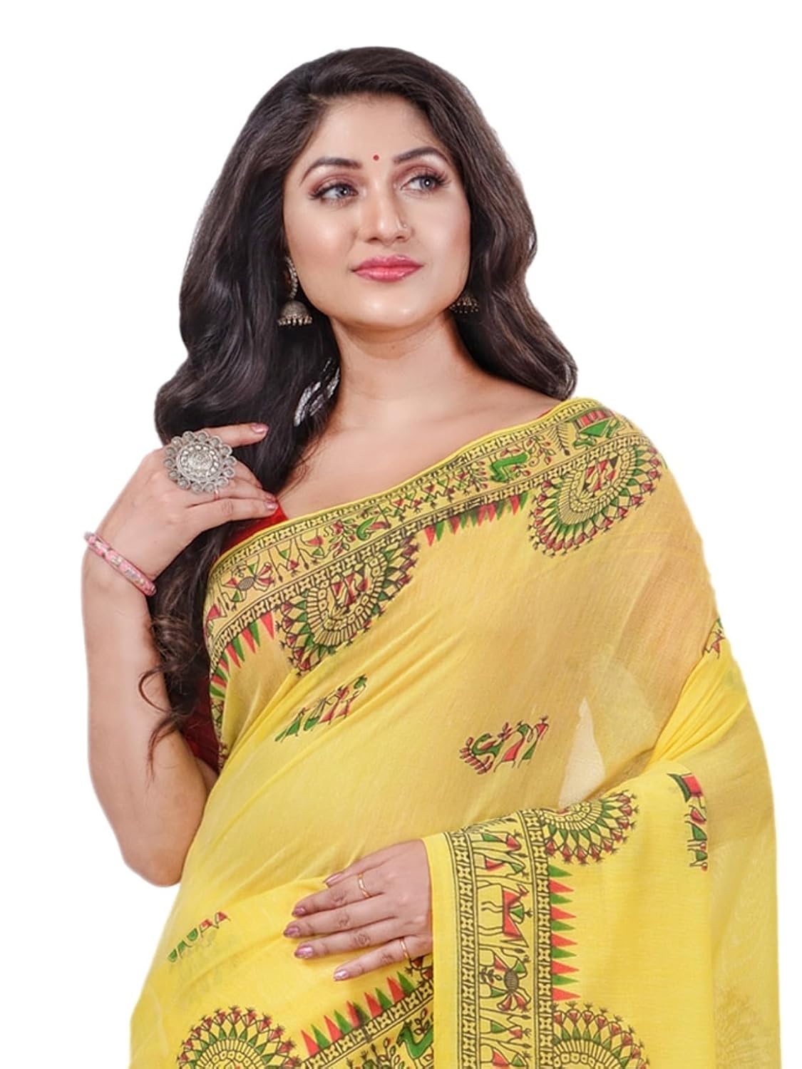 dB DESH BIDESH Women's Pure Cotton Tribal Art Warli Handloom Cotton Saree with Blouse Piece Traditional Saree Handloom for... - Review, Price and Buying Guide
