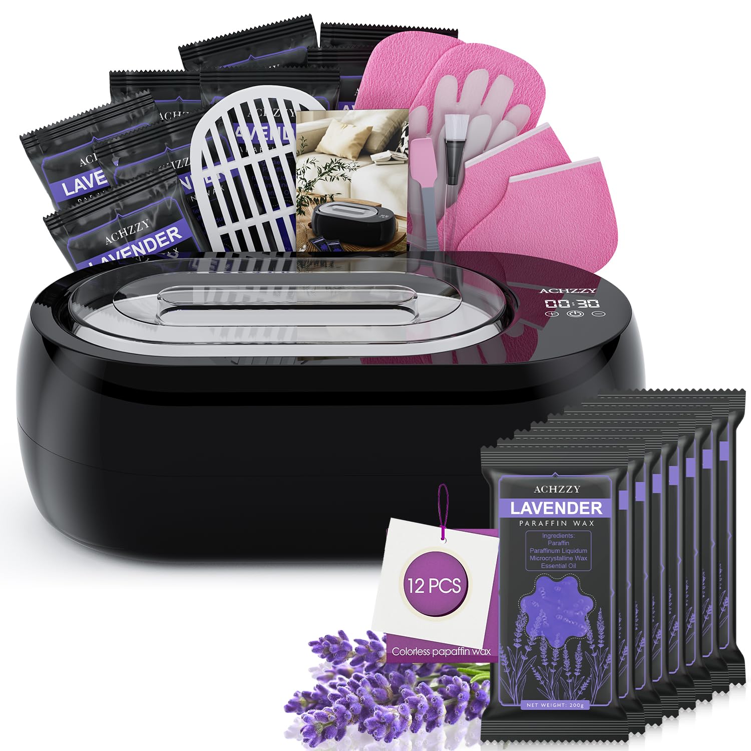 Paraffin Wax Machine for Hand and Feet - Paraffin Wax Bath 4500ml Paraffin Wax Warmer, Intelligent Heating for Fast Melting, Moisturizing Kit Auto-time and Keep Warm Paraffin Hand Wax Machine