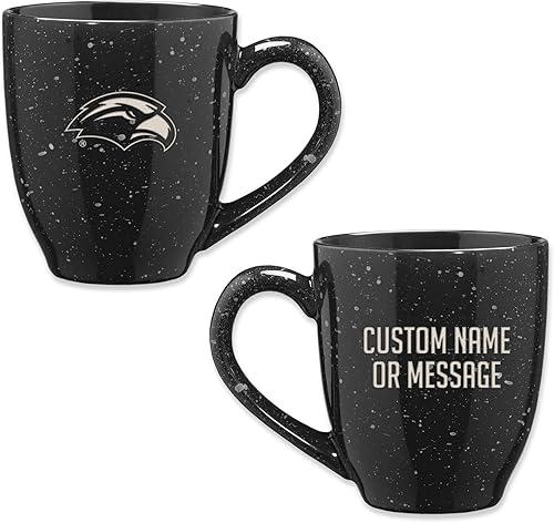 Miniatura 30 de Rico Industries NCAA UCLA Bruins Royal Blue - Taza de café de cerámica moteada grabada con láser de 16 onzas