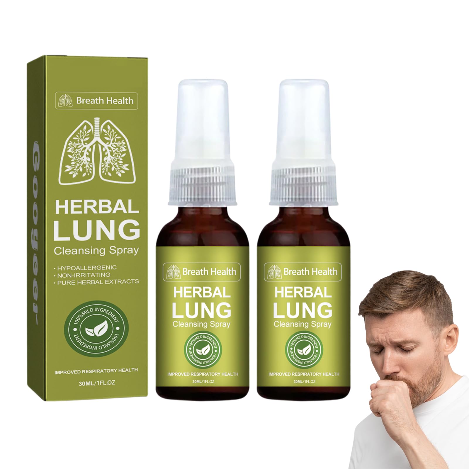 2026 Lungenreinigungsspray, Atemspray für Lungenreinigung, Herbal Lung Cleansing Spray, Natürliche Inhaltsstoffe, Sanft und Reizfrei, für Männer und Frauen (Color 4)