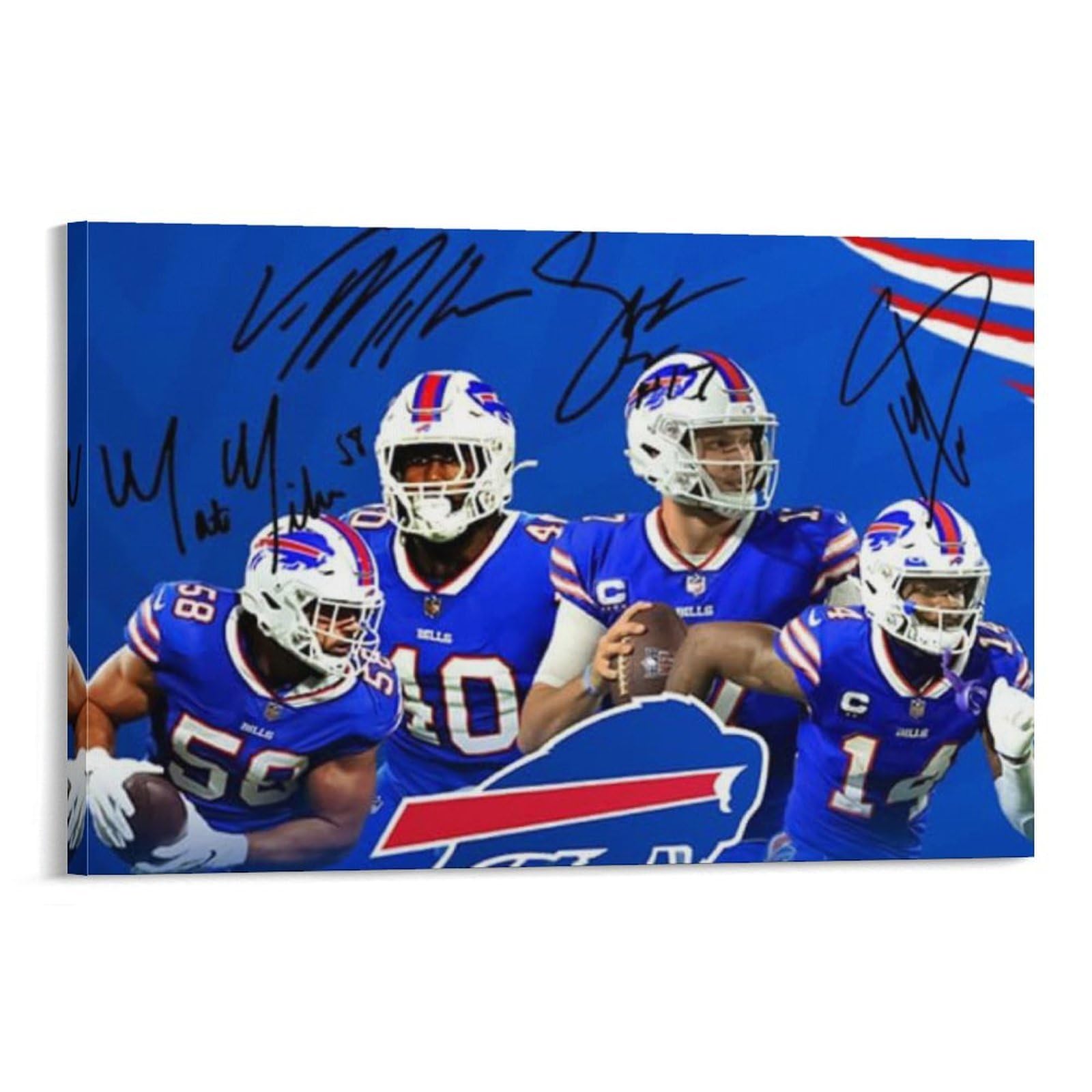 ASUIU Josh Allen Canvas Poster Poster Painting Canvas Wall Art Living Room Posters Painting 20x30inch(50x75cm)