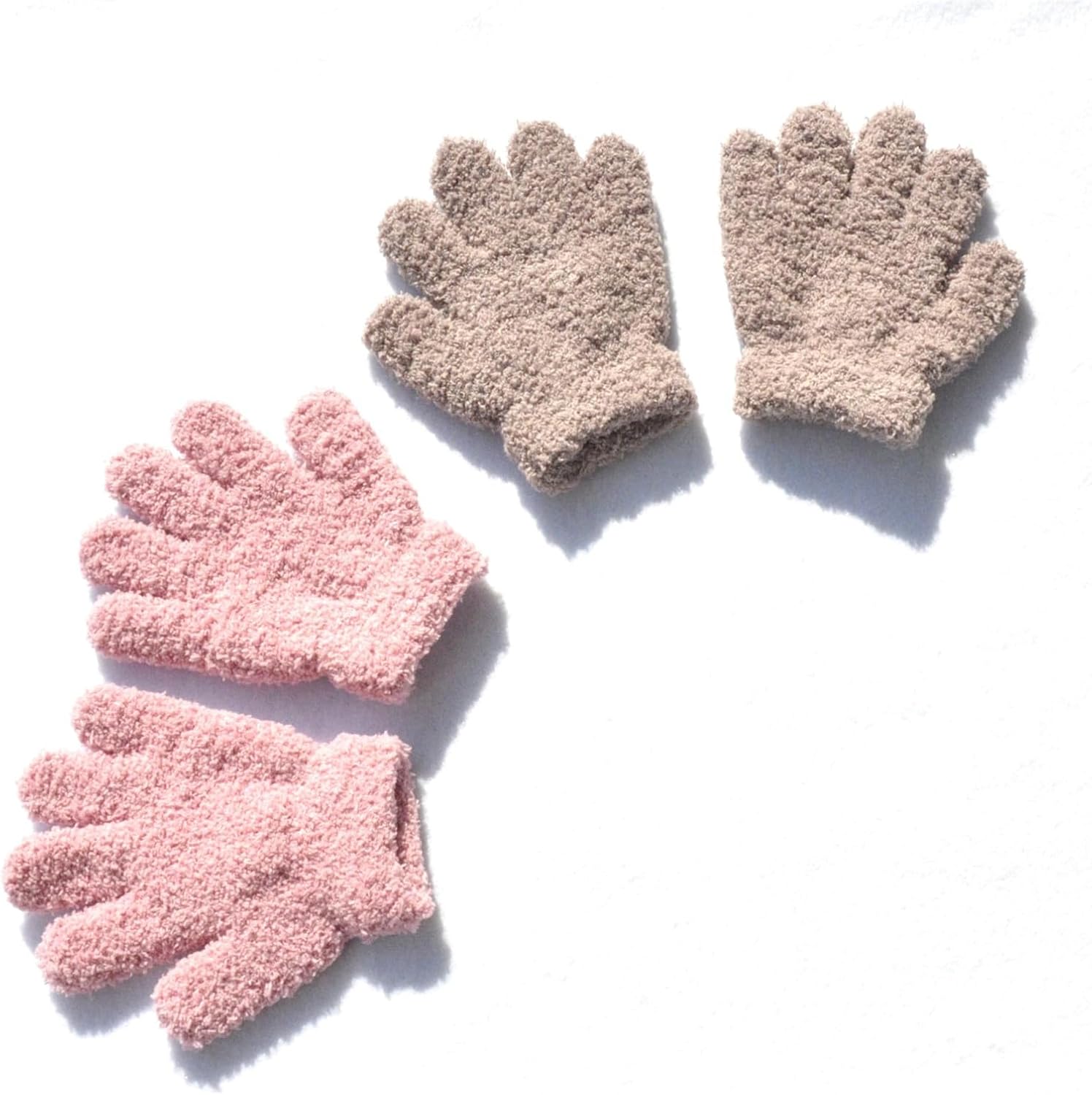 Fleece Windproof Winter Gloves for Kids Boys Cold Weather Snowboard Road Cycling Full Finger Gloves with Elastic Cuffs