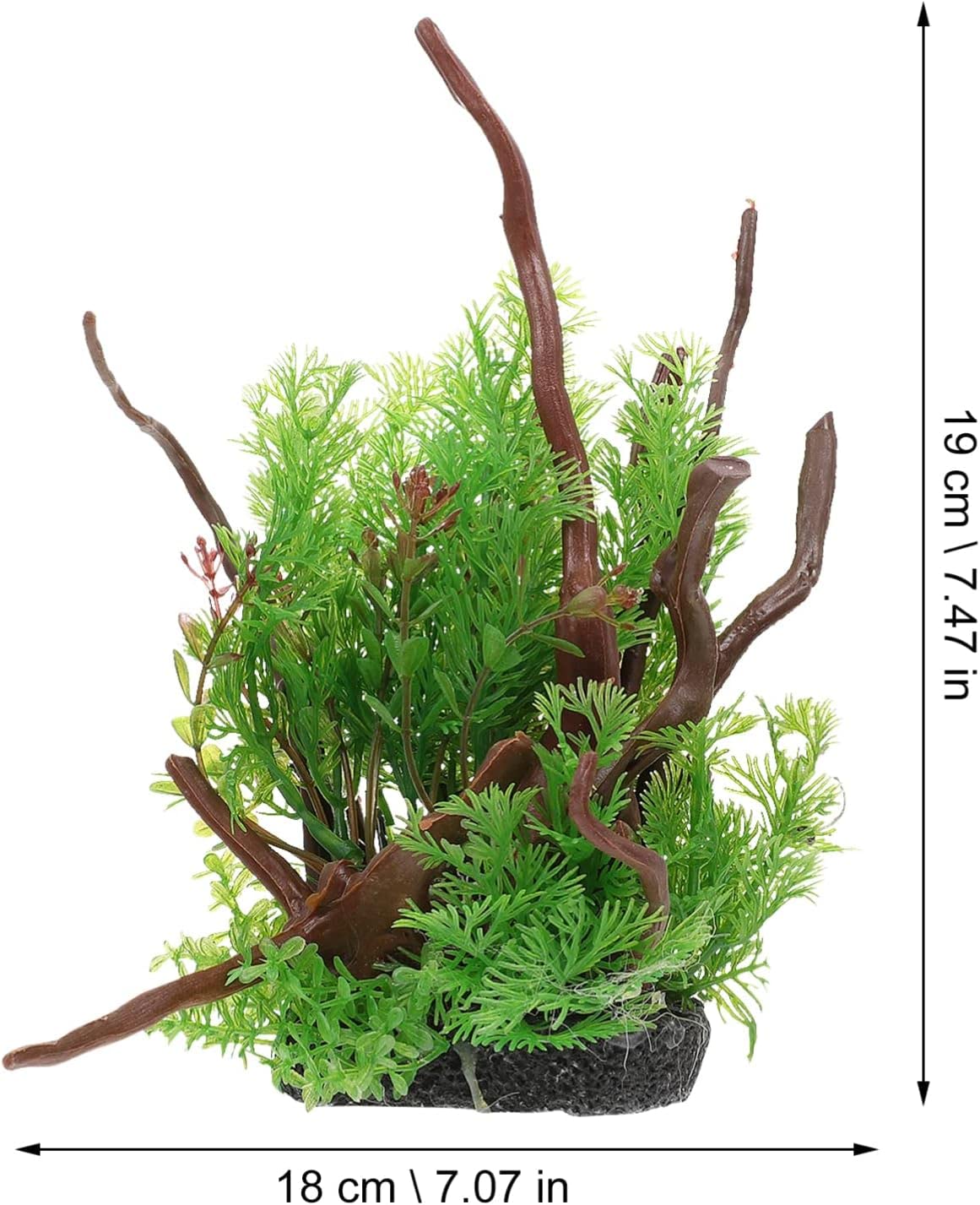 Piante d'acquario Piante acquatiche di alghe finte con Rami di Alberi Decorazioni per Piante Artificiali per acquari Decorazioni per acquari