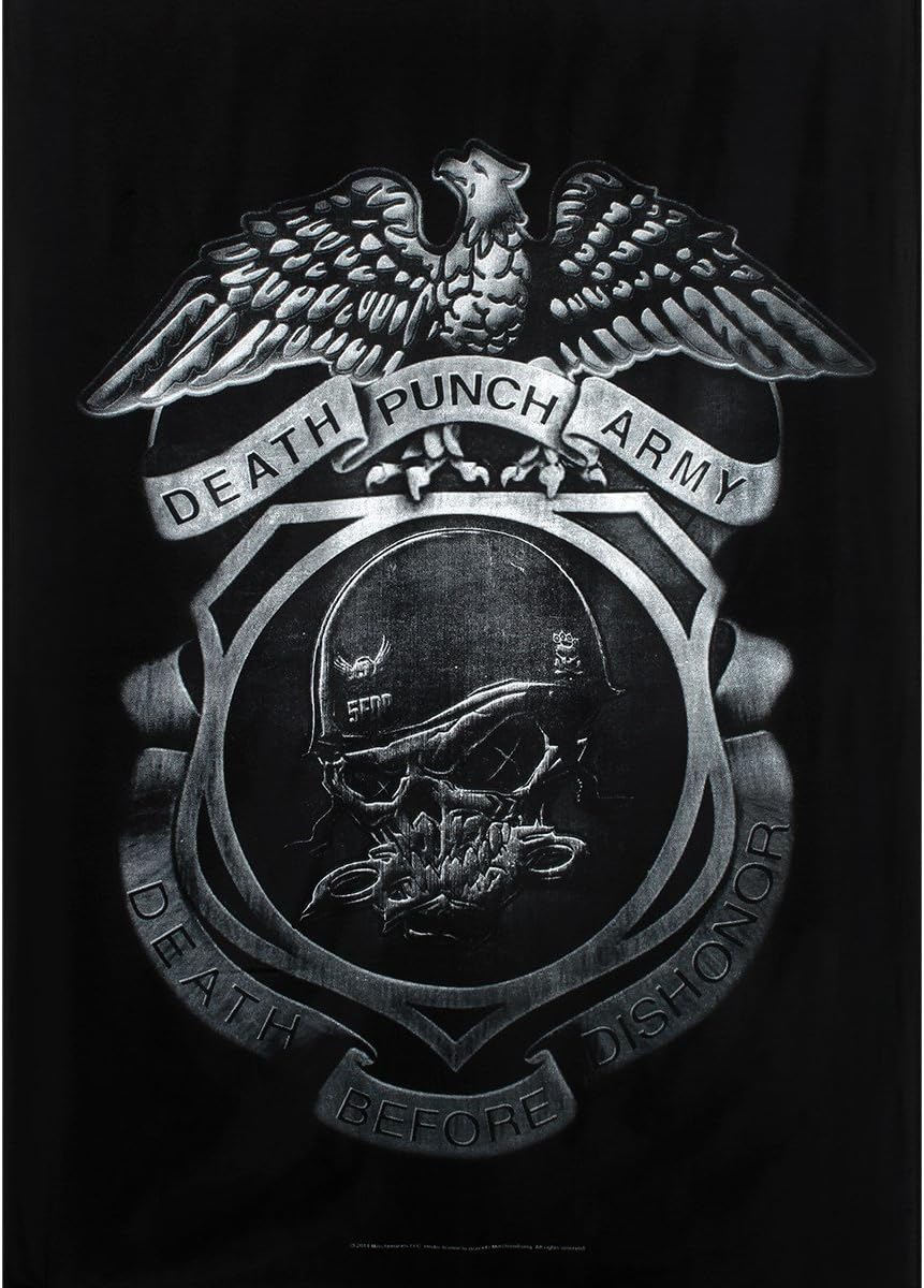 Heart Rock FIVE FINGER DEATH PUNCH Flag Death Before Dishonor