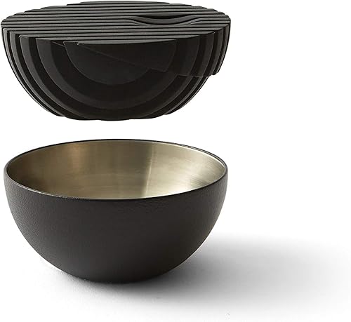 Miniatura 2 de Rabbit Colador y jigger de cóctel 2 en 1, silicona flexible y acero inoxidable, herramienta de barra profesional, diseño compacto de anidación,