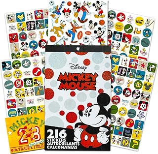 Disney Mickey Mouse Sticker Set ~ Mickey Mouse Sticker Pad with Over 200 Stickers and Bonus Sticker Sheet Featuring Mickey Mouse, Donald Duck, Minnie Mouse and More (Mickey Mouse Party Favors)
